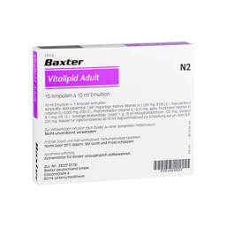 Abbildung: Vitalipid Adult Ampullen 10X10 ml, Ampullen PZN 04653785