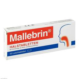 Abbildung: Mallebrin Halstabletten Tabletten, 20 St PZN 04654425