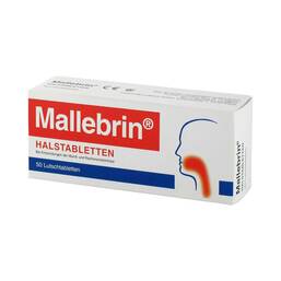 Abbildung: Mallebrin Halstabletten Tabletten, 50 St PZN 04654431