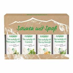 Abbildung: Saunen mit Spaß 4 versch. Sorten Konzentrat 4X50 ml, Konzentrat PZN 04655330