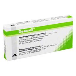 Abbildung: Desarell Ampullen 10X2 ml, Ampullen PZN 04657263