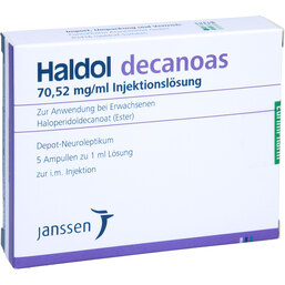 Abbildung: Haldol decanoas Ampullen 5X1 ml, Injektionslösung PZN 04658570