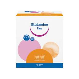 Abbildung: Glutamine Plus Orange Pulver Pulver, 30X22.4 g PZN 04664197