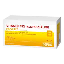 Abbildung: Vitamin B12 plus Folsäure Hevert Ampullen, 2X100 St PZN 04674439