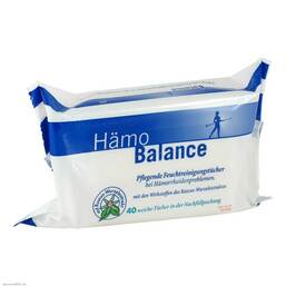 Abbildung: Hämo Balance Pflegende Reinigungstücher Tücher, 40 St PZN 04675025