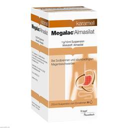 Abbildung: Megalac Almasilat Suspension 250 ml, Suspension PZN 04678408