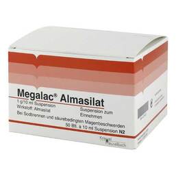Abbildung: Megalac Almasilat Suspension 50X10 ml, Suspension PZN 04678420