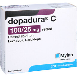 Abbildung: Dopadura C 100 / 25 mg retard 200 St, Retard-Tabletten PZN 04682019