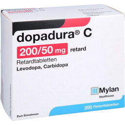 Abbildung: Dopadura C 200 / 50 mg retard 200 St, Retard-Tabletten PZN 04682025