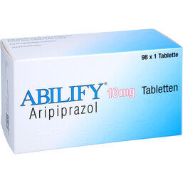 Abbildung: Abilify 10 mg Tabletten 98 St, Tabletten PZN 04682226