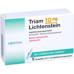 Abbildung: Triam 10 Lichtenstein Kristallsuspension Ampullen 5X1 ml, Ampullen PZN 04692650