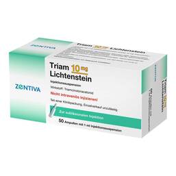 Abbildung: Triam 10 Lichtenstein Kristallsuspension Ampullen 500X1 ml, Ampullen PZN 04692696