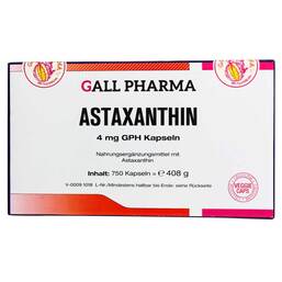 Abbildung: Astaxanthin 4 mg GPH Kapseln Kapseln, 750 St PZN 04699416