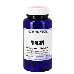 Abbildung: Niacin 100 mg GPH Kapseln Kapseln, 120 St PZN 04699965