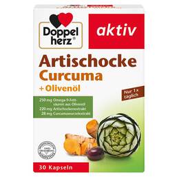 Abbildung: Doppelherz Artischocke+Olivenöl+Curcuma Kapseln 30 St, Kapseln PZN 04700645