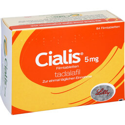 Abbildung: Cialis 5 mg Filmtabletten 84 St, Filmtabletten PZN 04704117