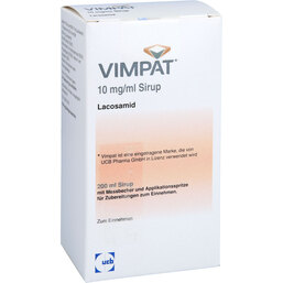Abbildung: Vimpat 10 mg / ml Sirup 200 ml, Sirup PZN 04704637