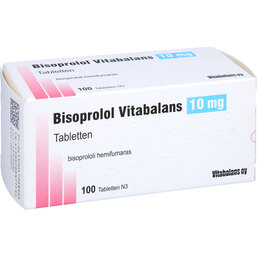 Abbildung: Bisoprolol Vitabalans 10 mg Tabletten 100 St, Tabletten PZN 04704896