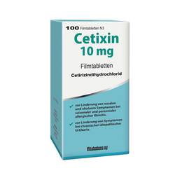 Abbildung: Cetixin 10 mg Filmtabletten Filmtabletten, 100 St PZN 04704933