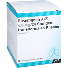 Abbildung: Rivastigmin AbZ 4,6 mg / 24 Std.transderm.Pflaster 90 St, Pflaster transdermal PZN 04708724