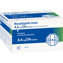 Abbildung: Rivastigmin Hexal 4,6 mg / 24 Std.transderm.Pflaster 60 St, Pflaster transdermal PZN 04709876