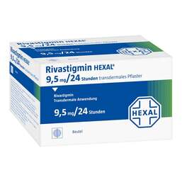 Abbildung: Rivastigmin Hexal 9,5 mg / 24 Std.transderm.Pflaster 90 St, Pflaster transdermal PZN 04709913
