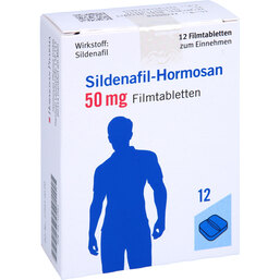 Abbildung: Sildenafil Hormosan 50 mg Filmtabletten 12 St, Filmtabletten PZN 04710365