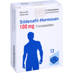 Abbildung: Sildenafil Hormosan 100 mg Filmtabletten 12 St, Filmtabletten PZN 04710388