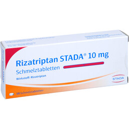 Abbildung: Rizatriptan STADA 10 mg Schmelztabletten 18 St, Schmelztabletten PZN 04714601