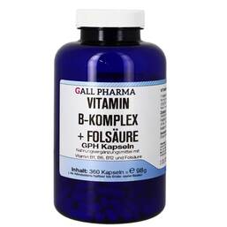 Abbildung: Vitamin B Komplex + Folsäure GPH Kapseln Kapseln, 360 St PZN 04722598
