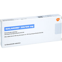 Abbildung: Malarone Filmtabletten 12 St, Filmtabletten PZN 04739819