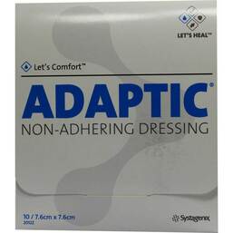 Abbildung: Adaptic 7,6x7,6cm feuchte Wundauflage 10 St PZN 04739937