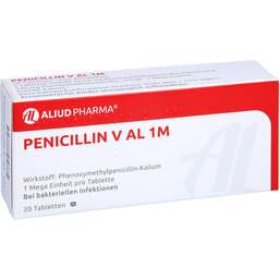 Abbildung: Penicillin V AL 1 M Tabletten 20 St, Tabletten PZN 04748356