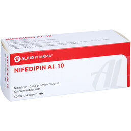 Abbildung: Nifedipin AL 10 Weichkapseln 50 St, Weichkapseln PZN 04748379
