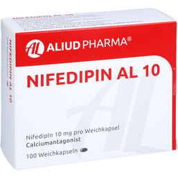 Abbildung: Nifedipin AL 10 Weichkapseln 100 St, Weichkapseln PZN 04748385