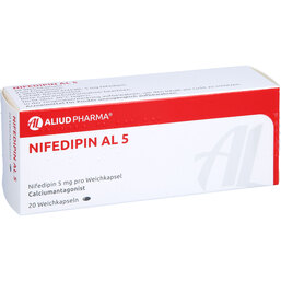 Abbildung: Nifedipin AL 5 Weichkapseln 20 St, Weichkapseln PZN 04748391