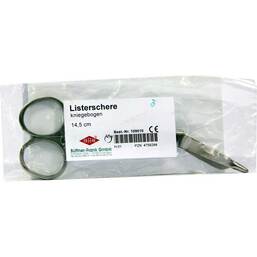 Abbildung: Listerschere 14,5 cm kniegeb 1 St PZN 04756284