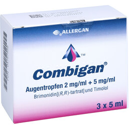 Abbildung: Combigan Augentropfen 3X5 ml, Augentropfen PZN 04757958