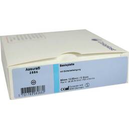 Abbildung: Assura Basisplatten 60mm 2886 mit Gürtelbef. 5 St, Basisplatte PZN 04764154