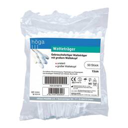 Abbildung: Watteträger 15cm mit großen Wattekopf 50 St PZN 04768778