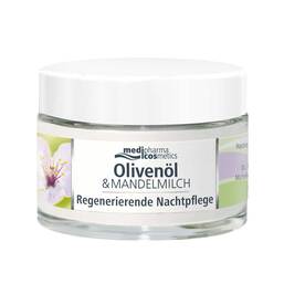 Abbildung: Oliven-Mandelmilch regenerierende Nachtpflege Nachtcreme, 50 ml PZN 04768815