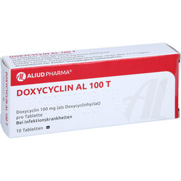 Abbildung: Doxycyclin AL 100 T Tabletten 10 St, Tabletten PZN 04773377