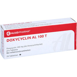 Abbildung: Doxycyclin AL 100 T Tabletten 20 St, Tabletten PZN 04773383