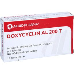 Abbildung: Doxycyclin AL 200 T Tabletten 20 St, Tabletten PZN 04773420
