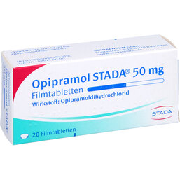 Abbildung: Opipramol STADA 50 mg Filmtabletten 20 St, Filmtabletten PZN 04775904