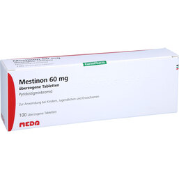 Abbildung: Mestinon 60 mg überzogene Tabletten 100 St, Überzogene Tabletten PZN 04778179
