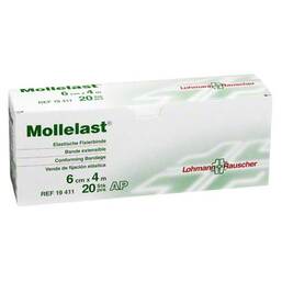 Abbildung: Mollelast 6cmx4m weiß Binden, 20 St PZN 04781543