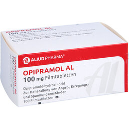 Abbildung: Opipramol AL 100 mg Filmtabletten 100 St, Filmtabletten PZN 04782258