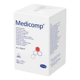 Abbildung: Medicomp Kompressen 7,5x7,5 cm unsteril 100 St, Kompressen PZN 04783849