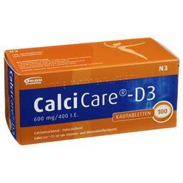Abbildung: Calcicare D3 Kautabletten Kautabletten, 100 St PZN 04787600